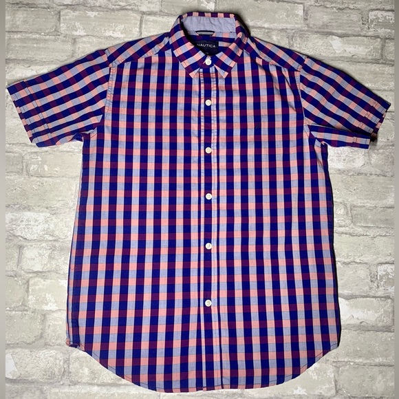 NAUTICA: Boys Short Sleeve Button Up Shirt - Picture 5 of 6